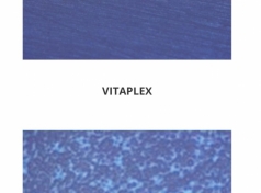 Zwarta mikrostruktura Vitaplex u góry grafiki , akryl na dole grafiki
